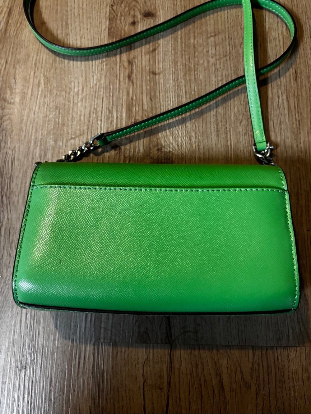 kate spade Green Leather Crossbody with Gold Logo - Picture 2 of 5